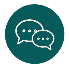 Dos burbujas de conversación
